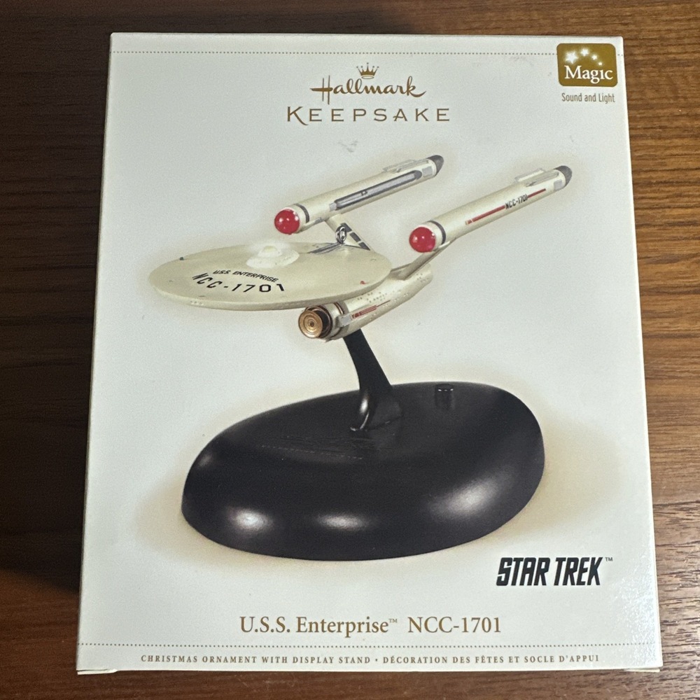 Hallmark Keepsake Star Trek U.S.S. Enterprise NCC-1701 Sound Light ** NEW